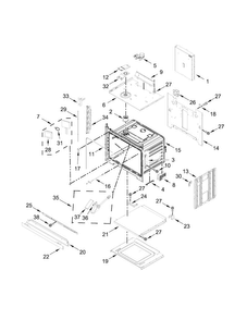 Oven Parts Diagram and Parts List for JJW3430HP00  Jenn-Air Wall Oven