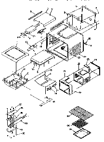 Cavity Diagram and Parts List for ARG7301W-P1143315NW  Amana Range