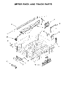 Upper Rack And Track Parts Diagram and Parts List for 66514703N512  Kenmore Dishwasher