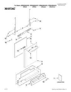 Part Location Diagram of W10201655 Whirlpool VENT