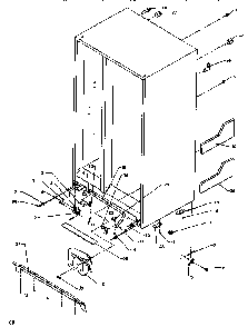 Drain System & Rollers Diagram and Parts List for SSD522SW-P1184702WW  Amana Refrigerator