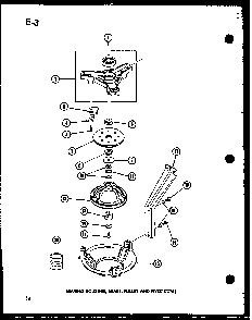 Breaking Housing Diagram and Parts List for TAA200 P75751-13W Amana Washer