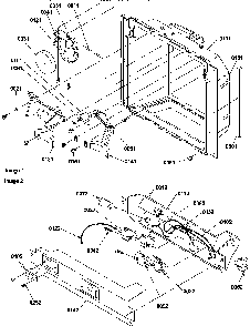 Ice & Water Cavity And Electronic Bracket Assy Diagram and Parts List for SCD22TBL-P1303511WL  Amana Refrigerator