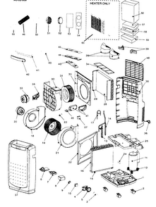 Cabinet Parts Diagram and Parts List for AP125HD  Amana Air Conditioner