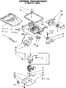 Base Assembly Diagram and Parts List for 1162260180  Kenmore Canister Vacuum