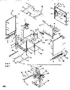 Cabinet Diagram and Parts List for ARG7301W-P1143324NW  Amana Range