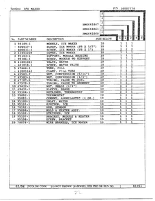 Ice Maker Page 2 Diagram and Parts List for HMG641861  Admiral Refrigerator