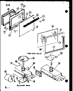Mw Air Duct/stirrer Diagram and Parts List for MRR-1000-P85514-4S  Amana Microwave Oven Combo