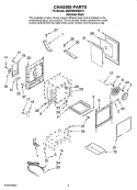 CHASSIS PARTS Diagram and Parts List for MGRH865QDS10  Maytag Range