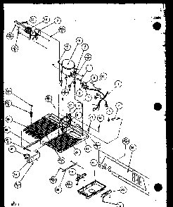 Evaporator Diagram and Parts List for TR18QB2L-P1111308WL  Amana Refrigerator