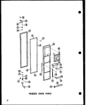 FZ DOOR PARTS Diagram and Parts List for SRN22G-A P6020117W A Amana Refrigerator