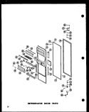 REF DOOR PARTS Diagram and Parts List for SRN22G-A P6020117W A Amana Refrigerator