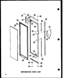 REF DOOR ASSY Diagram and Parts List for SRN22G-A P6020117W A Amana Refrigerator