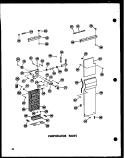 EVAP PARTS Diagram and Parts List for SRN22G-A P6020136W A Amana Refrigerator