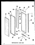 REF DOOR ASSY Diagram and Parts List for SDI22N-A P6020165W A Amana Refrigerator