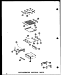 REF INTERIOR PARTS Diagram and Parts List for SDI22N-A P6020165W A Amana Refrigerator