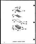 FZ INTERIOR PARTS Diagram and Parts List for SRI19N-1 P6023088W Amana Refrigerator