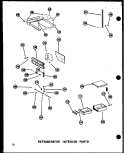 REF INTERIOR PARTS Diagram and Parts List for SRI19N-1 P6023088W Amana Refrigerator
