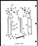 INTERIOR PARTS Diagram and Parts List for SRI19N-1 P6023088W Amana Refrigerator