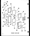 FZ DOOR ASSY Diagram and Parts List for SRI19N-1-AG P6023089W G Amana Refrigerator