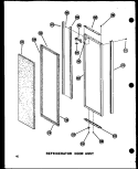 REF DOOR ASSY Diagram and Parts List for SRI19N-1-AG P6023089W G Amana Refrigerator