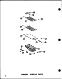 FZ INTERIOR PARTS Diagram and Parts List for SRI19N-1-AG P6023089W G Amana Refrigerator