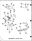 REF INTERIOR PARTS Diagram and Parts List for SRI19N-1-AG P6023089W G Amana Refrigerator