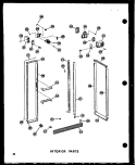 INTERIOR PARTS Diagram and Parts List for SRI19N-1-AG P6023089W G Amana Refrigerator