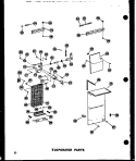 EVAP PARTS Diagram and Parts List for SRI19N-1-AG P6023089W G Amana Refrigerator