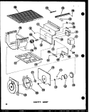 CAVITY ASSY Diagram and Parts List for SRI19N-1-AG P6023089W G Amana Refrigerator