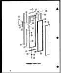 FZ DOOR ASSY Diagram and Parts List for SD19W P6034009W Amana Refrigerator