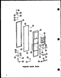 FZ DOOR PARTS Diagram and Parts List for SD19W P6034009W Amana Refrigerator