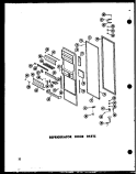 REF DOOR PARTS Diagram and Parts List for SD19W P6034023W Amana Refrigerator