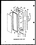 REF DOOR ASSY Diagram and Parts List for SD19W P6034023W Amana Refrigerator