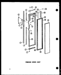 FZ DOOR ASSY Diagram and Parts List for SD19A P6035007W Amana Refrigerator