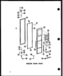 FZ DOOR PARTS Diagram and Parts List for SD19A P6035007W Amana Refrigerator