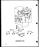 COMPRESSOR PARTS Diagram and Parts List for SD19A P6035007W Amana Refrigerator