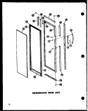 Part Location Diagram of D7228302 Whirlpool DOOR REF-C-P-SR22N-1