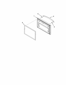 Freezer Door Parts Diagram and Parts List for G32026PELB5  Maytag Refrigerator