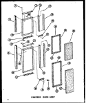 FZ DOOR ASSY Diagram and Parts List for SRI19A P6035006W Amana Refrigerator