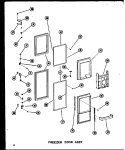 FZ DOOR ASSY Diagram and Parts List for SRI19A P6035006W Amana Refrigerator