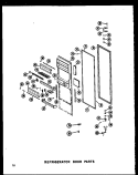 REF DOOR PARTS Diagram and Parts List for SRI19A P6035006W Amana Refrigerator