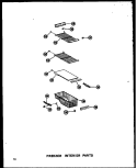 FZ INTERIOR PARTS Diagram and Parts List for SRI19A P6035006W Amana Refrigerator