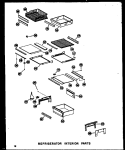 REF INTERIOR PARTS Diagram and Parts List for SRI19A P6035006W Amana Refrigerator