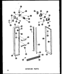 INTERIOR PARTS Diagram and Parts List for SRI19A P6035006W Amana Refrigerator