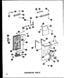EVAP PARTS Diagram and Parts List for SRI19A P6035006W Amana Refrigerator