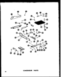 CONDENSOR PARTS Diagram and Parts List for SRI19A P6035006W Amana Refrigerator