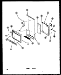 CAVITY ASSY Diagram and Parts List for SRI19A P6035006W Amana Refrigerator