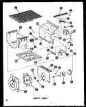 CAVITY ASSY Diagram and Parts List for SRI19A P6035006W Amana Refrigerator