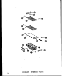 FZ INTERIOR PARTS Diagram and Parts List for SRI19W-A P6034050W A Amana Refrigerator